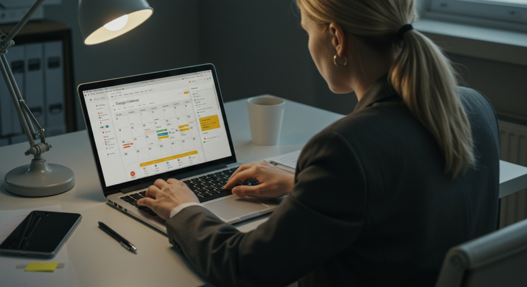 sistema de produtividade no Google Agenda